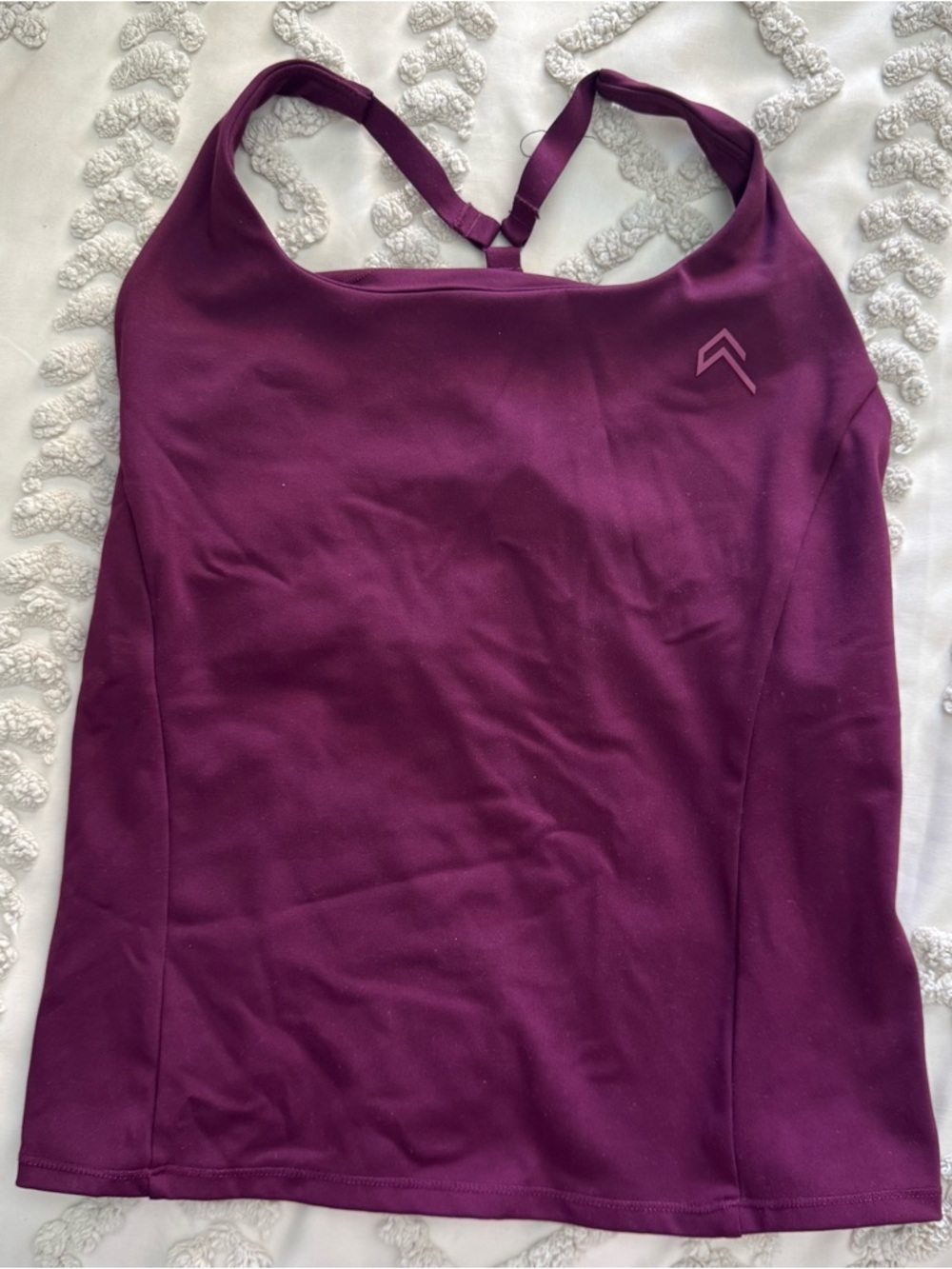 Oner Active Timeless Square Neck Tank in Ripe Fig Small